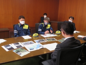 写真:台風15号の影響に伴う静岡市への職員派遣 活動報告会