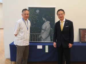 写真:伊勢型紙彫型画展