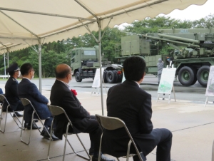 写真:白山分屯地テント