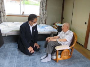 写真:最高齢男性