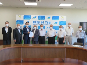 写真:河島要望地域の方来訪