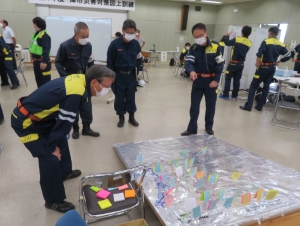 写真：図上訓練市長巡視