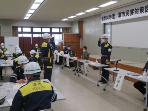 写真：図上訓練市長挨拶