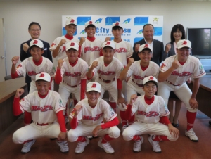 写真：ヤングリーグ選手権大会（全国大会）出場選手来訪