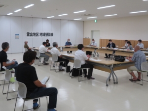 写真：雲出地区地域懇談会
