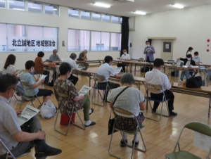 写真：北立誠　地域懇談会