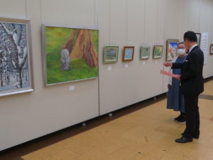 写真:第1回親旺会日本画展