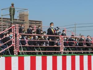 写真：陸上自衛隊久居駐屯地開設70周年記念式典（1）