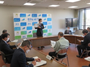 写真:第123回新型コロナウイルス感染症対策本部会議