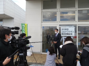 写真:インターガーデン集団接種会場2