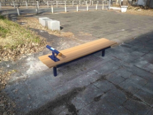 写真：アスレチックベンチ