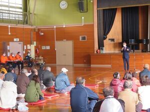 写真：大里地区自主防災訓練
