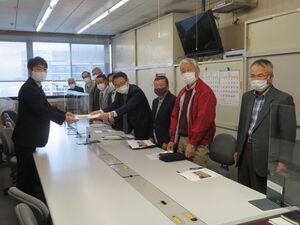 写真：相川水系治水事業促進期成同盟会 要望活動1