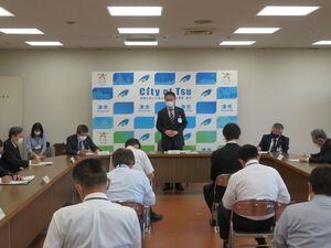 写真:第112回新型コロナウイルス感染症対策本部会議