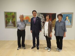 写真：僲雅会日本画展