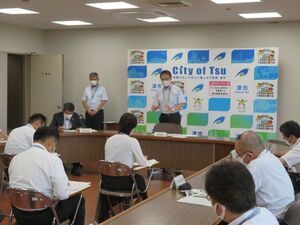 写真：第104回新型コロナウイルス感染症対策本部会議