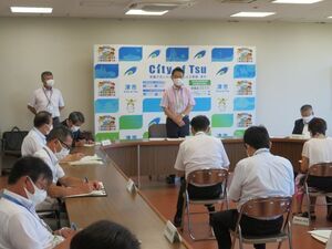 写真：第98回新型コロナウイルス感染症対策本部会議