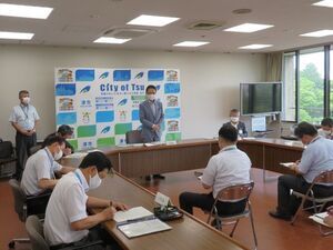 写真：第96回新型コロナウイルス感染症対策本部会議