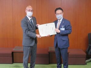 写真：豚熱感謝状