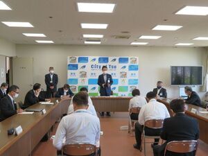 写真：第91回新型コロナウイルス感染症対策本部会議