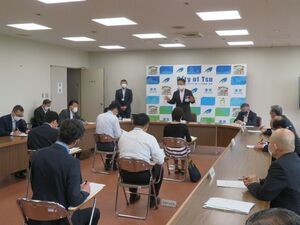 写真:第90回新型コロナウイルス感染症対策本部会議