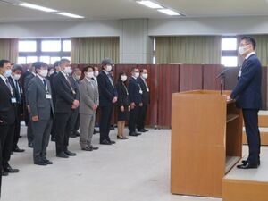 写真：市長訓示