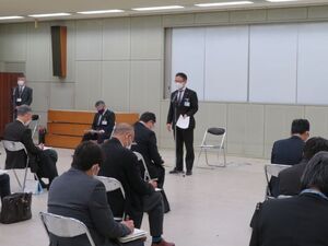 写真:新型コロナウイルス感染症対策本部会議