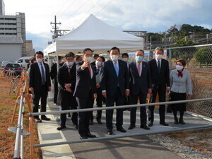写真：大谷踏切拡幅事業視察対応2