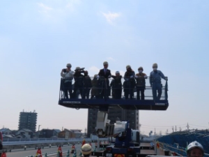 写真：津興橋建設工事現場見学会4