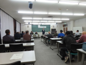 写真：津市ソフトボール協会総会 挨拶