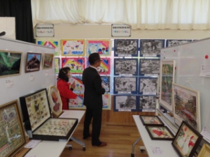 写真：第1回安東地区文化祭 鑑賞