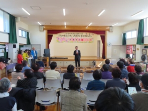 写真：第1回安東地区文化祭 挨拶