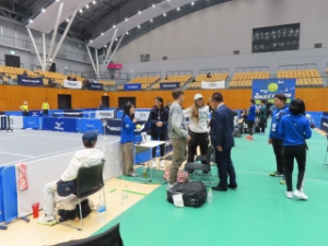 写真：ピックルボール国際大会「Skechers PWR MASTERS 700 TOURNAMENT JAPAN」訪問