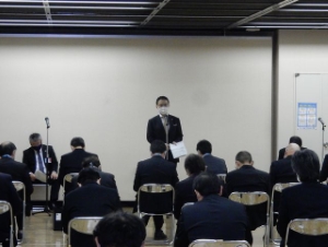 写真：新型コロナウイルス感染症対策本部会議