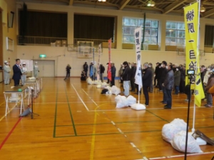 写真：榊原地区自主防災協議会防災訓練 挨拶