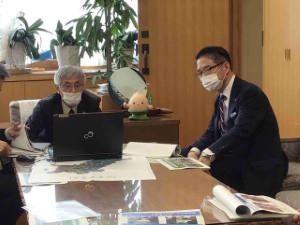 写真：林野庁 本郷浩二長官 訪問