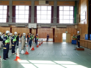 写真:令和2年度津市総合防災訓練1