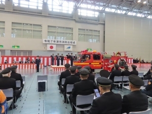 写真：令和7年津市消防出初式の様子2