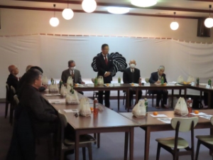 写真：藤堂藩五日会新年会 挨拶