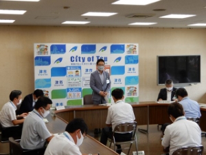 写真：第49回新型コロナウイルス感染症対策本部会議