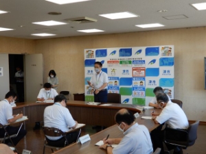 写真：第36回新型コロナウイルス感染症対策本部会議