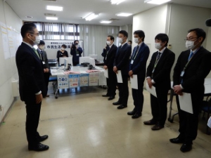 写真：新型コロナウイルス感染症市民生活相談案内窓口開所式2