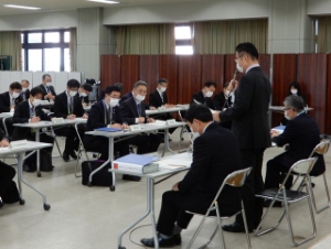 写真:第5回津市新型コロナウイルス感染症対策本部会議