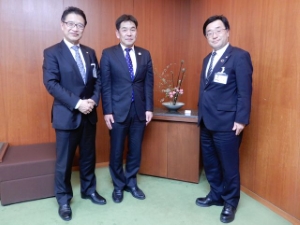 写真:東京消防庁 山本豊予防部長 来訪