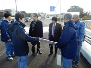 写真：相川水系治水事業現場視察研修2