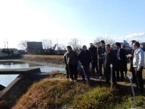 写真：相川水系治水事業現場視察研修4