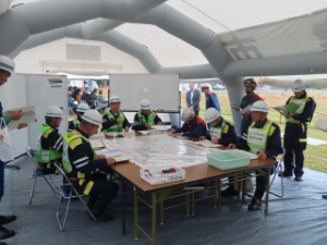 写真：令和6年度津市総合防災訓練の様子1