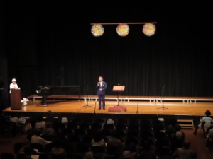 写真：津西地区ふれあいコーラスのひろば2024 挨拶