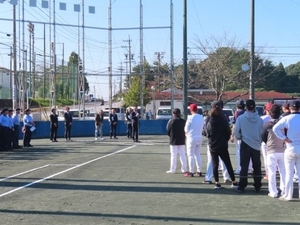 写真：津商工会議所労務対策協議会第56回ソフトボール大会 挨拶