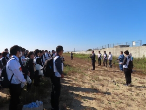 写真：イオンハートフルボランティア 白塚海岸清掃 挨拶